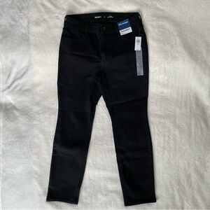 Brand New Old Navy Wow Straight High Rise 6 Short S Black Jeans